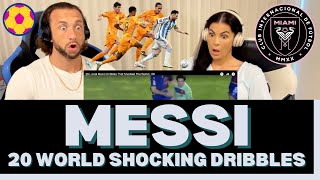 Lionel Messi Reaction  20 Dribbles That Shocked The World  Hes An Unstoppable Force [upl. by Cadal]