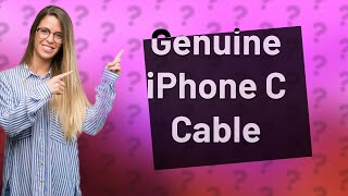 How do I know if my Iphone C cable is original [upl. by Hajed]