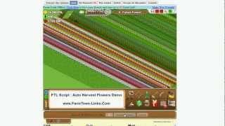 Farmtown Links Script Helper  Auto Harvest Flowers Demo  wwwFarmtownLinkscom [upl. by Nolyag]