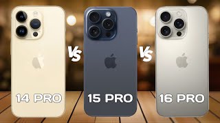 iPhone 14 Pro Vs iPhone 15 Pro Vs iPhone 16 Pro [upl. by Ayiotal]