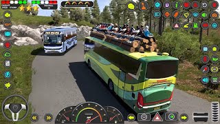 Coach Luxury Big Indian Bus Driving  Driving Simulator Srilanka 3D  Android GamePlay [upl. by Comethuauc]