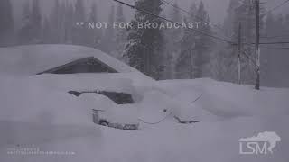 332024 Truckee to Soda Springs CA Huge snow totals piling upmp4 [upl. by Aspia]