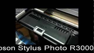 Epson Stylus Photo R3000 Refillable Ink Cartridges and Continuous Ink System CISS [upl. by Selrahc]