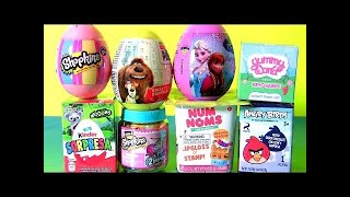 TOYS SURPRISES Yummy World SHOPKINS Chef NUM NOMS Kinder Disney Frozen by Funtoyscollector [upl. by Trust867]