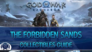 God of War Ragnarok  The Forbidden Sands Collectible Guide LoreChestsArtifactsFavorsetc [upl. by Hayifas286]