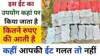 इस ईट का उपयोग कहां पर किया जाता है  Paver block price  Paver block installing  Paver block use [upl. by Arihat]