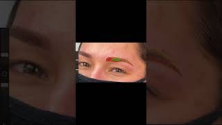 Easy Microblading Stroke Pattern Step by step [upl. by Wilek]