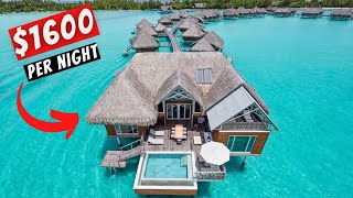 1600 OVERWATER Villa at INTERCONTINENTAL Bora Bora Resort THALASSO Spa WORTH IT [upl. by Einnaj148]