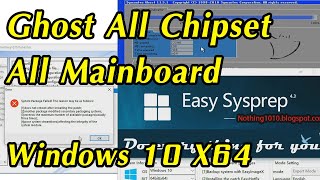 สอนทำ Ghost windows 10 x64 all chipset [upl. by Nomzzaj]