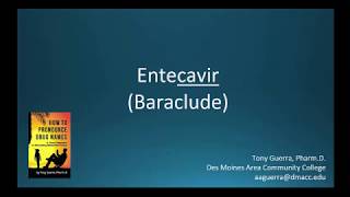 CC How to Pronounce entecavir Baraclude Backbuilding Pharmacology [upl. by Willdon]