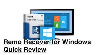 Remo Recover File Recovery Software for Windows Quick Review [upl. by Qifahs]