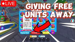 LIVE🔥 GIVING FREE UNITS AWAY IN PARTNER EXPIREMENT Toilet tower defense [upl. by Stavros]