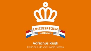 Lintjesregen 2023 Gemeente Haarlemmermeer Aad Kuijk [upl. by Heyward940]