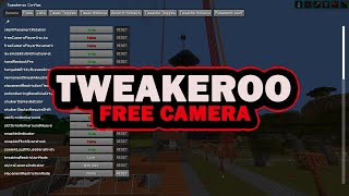 Minecraft Tweakeroo Tutorial  Free Camera  Spectator mode like flying with your survival account [upl. by Astrahan683]