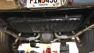 Chambered Exhaust at Idle Chevelle 1969 SBC with Jegs 25 inch Chambered Exhaust Sound [upl. by Yenettirb]