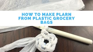 How to Make Plarn from Plastic Grocery Bags [upl. by Ditter]