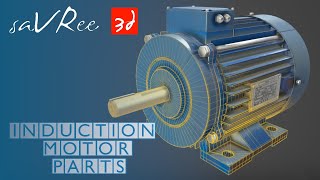 Induction Motor Parts Squirrel Cage  Asynchronous Motor Design [upl. by Kcirdorb391]