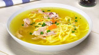 КУРИНЫЙ СУП С ДОМАШНЕЙ ЛАПШОЙ Рецепт от Всегда Вкусно [upl. by Zaccaria]