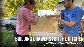 Building Cabinet Drawers the kitchen remodel is almost done [upl. by Durer]