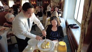 Dover Sole Tableside Service Oceania Regatta Grand Dining Room [upl. by Drescher402]