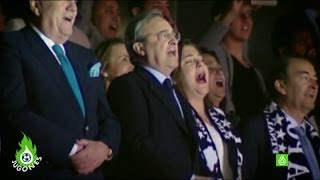 Florentino Pérez vibró con el nuevo himno [upl. by Ellives]