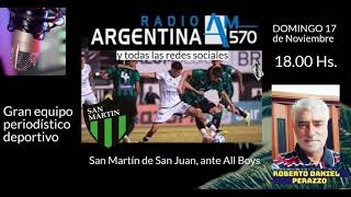 Este domingo por AM 570 RADIO ARGENTINA 18hs [upl. by Norret652]