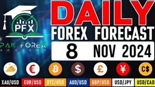 8 NOV 2024 DAILY FOREX FORECAST GOLD DETAIL ANELYSICS [upl. by Amandie]