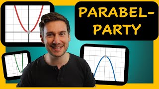 Parabel  Streckung Stauchung Spiegelung und Verschiebung von Parabeln Übersicht mit Beispielen [upl. by Ahtis278]