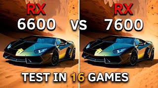 RX 6600 vs RX 7600  Test In 16 Games at 1080p  2023 [upl. by Nelyag]