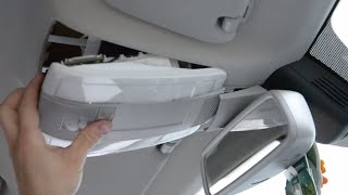 How to DIY Remove or Replace front Dome Light Mercedes C Class w204 2012 [upl. by Arammat340]