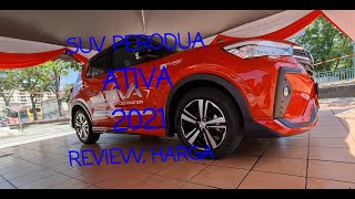 PERODUA ATIVA 1OL TURBO 2021  OTR RM64K  74K  AV MERAH DELIMA  SUV [upl. by Jamaal]