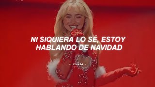 Sabrina Carpenter  Nonsense Christmas Live Performance  Sub Español [upl. by Edahc]