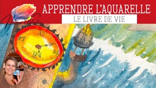 APPRENDRE LAQUARELLE  démonstration du phare 44 [upl. by Aronaele]