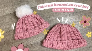 Tuto bonnet en crochet format tiktok 🧶 [upl. by Gilliette]