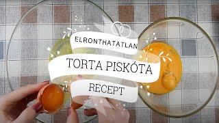 Tökéletes torta piskóta alaprecept  Tutirecept [upl. by Bollay]