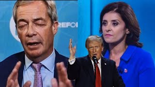 Nigel Farage SCHOOLS antiTrump Mainstream Media Host in Britain [upl. by Esyahc946]