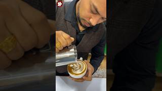 Slowsetta based Wing Tulip 1121 Layer Latteart  Free Pour  Like and Subscribe for more videos [upl. by Leavitt775]