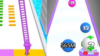 Number Ball Vs Ladder Master Android ios game Max levels [upl. by Suzanna]