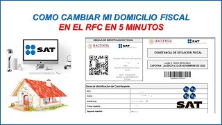 COMO HACER EL CAMBIO DE DOMICILIO FISCAL EN EL RFC EN LA PAGINA DEL SAT  2024 [upl. by Liahkim]