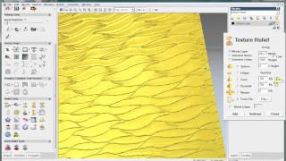 How to create texture relief in Artcam [upl. by Bernadine423]