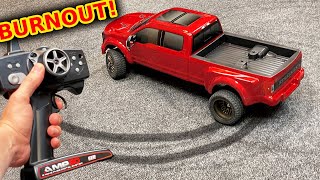 Ford f450 RC Burnout Truck Destroys Carpet [upl. by Kobe]