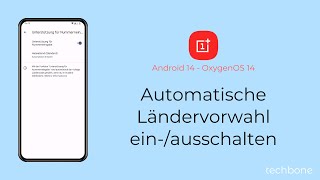 Automatische Ländervorwahl einschalten oder ausschalten  OnePlus Android 14  OxygenOS 14 [upl. by Akcirred168]