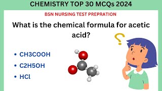 Comprehensive Chemistry MCQs for BSN Entry Test 2024  Lesson 29 BSNTestPrep BSN2024 [upl. by Ellehsor116]