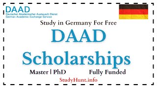 DAAD Scholarship Official Study in Germany 2024 scholarship germany education [upl. by Akena]