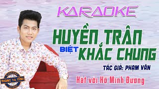 KARAOKE  HUYỀN TRÂN BIỆT KHẮC CHUNG  Hát với Hồ Minh Đương  mới 2021 [upl. by Garibald]