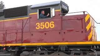 Delmarva Central Railroad Train With a Friendly Crew [upl. by Leira905]