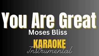 Moses Bliss  You Are Great  Instrumental  Karaoke [upl. by Ecnatsnoc]