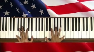 The Star Spangled Banner Piano Cover with Tutorial v1 [upl. by Nysilla279]