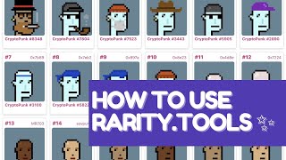 How to use Rarity Tools ✨ 1 Tool for NFTs [upl. by Liamaj]