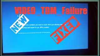 Video TDR Failure Windows 1087 Fixed Atikmpag Sys How To Fix VIDEO TDR FAILURE ErrorErrorvideo [upl. by Acinorej235]